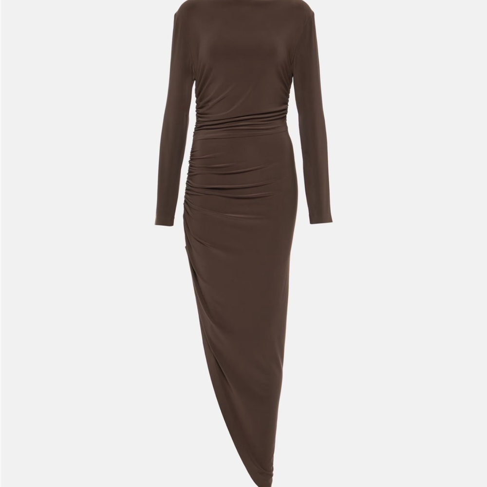 Brown Long Sleeve Dress